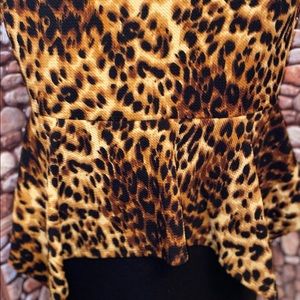 Cheetah print mini dress